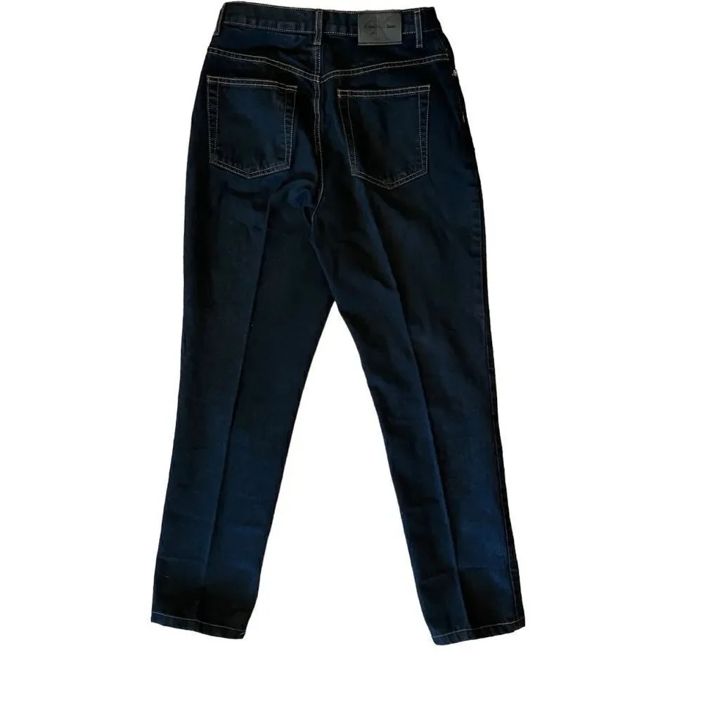 Calvin Klein Black Five Pocket Jeans. Size 6. 32 inch inseam. Great Condition!!